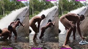 sexo gostoso na beira da cachoeira dana bueno foi a cachoeira com o lutador de mma allan guerra gomes