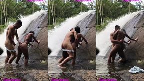sexo gostoso na beira da cachoeira dana bueno foi a cachoeira com o lutador de mma allan guerra gomes