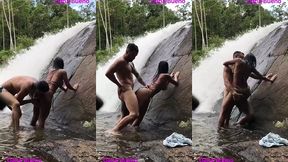 sexo gostoso na beira da cachoeira dana bueno foi a cachoeira com o lutador de mma allan guerra gomes