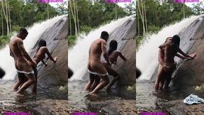 sexo gostoso na beira da cachoeira dana bueno foi a cachoeira com o lutador de mma allan guerra gomes