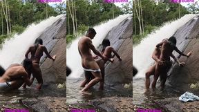 sexo gostoso na beira da cachoeira dana bueno foi a cachoeira com o lutador de mma allan guerra gomes