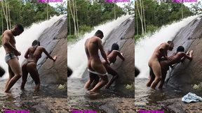 sexo gostoso na beira da cachoeira dana bueno foi a cachoeira com o lutador de mma allan guerra gomes