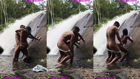 sexo gostoso na beira da cachoeira dana bueno foi a cachoeira com o lutador de mma allan guerra gomes