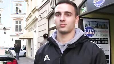 Czech Hunter's uncensored anal video with straight guys for cash