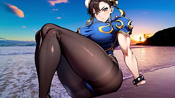 Chun-Li safada, sem roupa