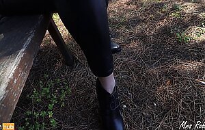 Mrs robinson, sweet real estate agent wants coworker's cum at rest stop