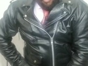 My Hottest Vid Yet Riding the Machine in Leather Part 3 Climax, Big Finish