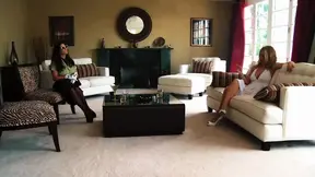 Hollywood stars Avy Scott, Dylan Ryder, and Madelyn Marie in hot group sex