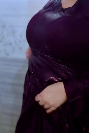 Hot Arab women taking a shower