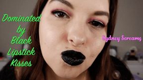 Dominated by Black Lipstick Kisses - A lipstick fetish scene featuring: POV kissing, femdom POV, dark lipstick, made-to-kiss, and gothic - 720 MP4