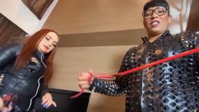 Evil Lohan: Pegging and strap fucking by two Dommes (720)