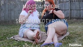 Miss Daisy Rae and ShortLivedTyranny Backyard Smoking