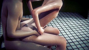 Yaoi Femboy - Ethan Sitting anal bareback - Sissy Crossdress Anime Manga Japanese Asian Game Porn