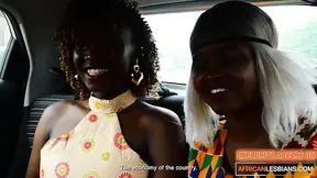 Two ebony roommates turn from friends to lovers as they hornyly kiss