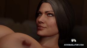 Wonder Woman Moans Grow Louder With Every Thrust From That Big FUTA Cat Woman in 3D Passion