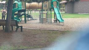 At the public playground