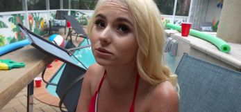 Aria Banks stretched pussy drips heavy with stepbros thick creamy splooge