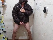 Pissing my Puffy Jacket Nylon
