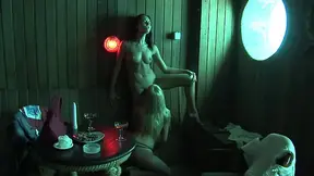 Brunette MILF Boroka Bolls goes crazy in steam room anal