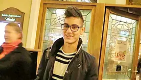 Czech Cutie in Glasses Cums Hard While Sucking Cock – Steamy Gay POV Action