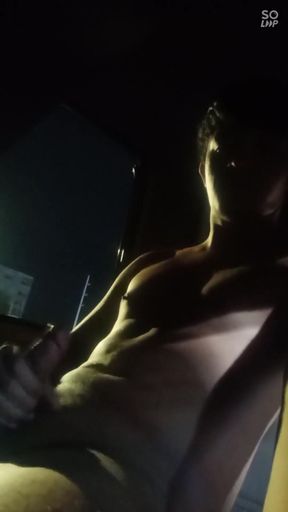 Daring and risky wank in the backseat during a text drive   Clip 1