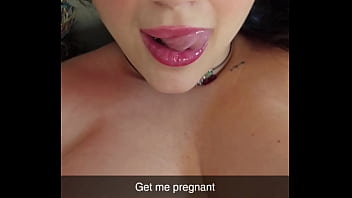 Homewrecker begs to be bred on snapchat while U sit next to your wife