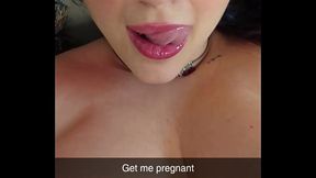 Homewrecker begs to be bred on snapchat while U sit next to your wife