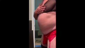 Daddy in Lingerie Cum Shot