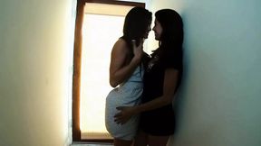 Madelyn Marie and Marlena's wild lesbian sex session for TV