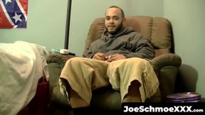 JoeSchmoeXXX.com - Horny Badass stops by to stroke out a huge load