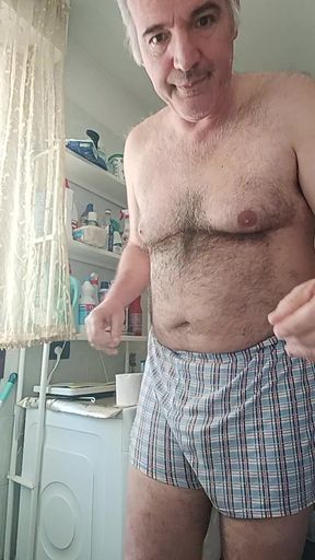 A Cumshot in the Bathroom Before Going Out