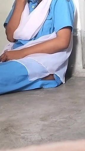 Student Girl Very Sad for Breakup with Her Boyfriend Fucked with Friend at School