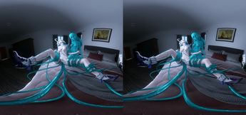 Furina gets her holes filled by horny Slimechan VR