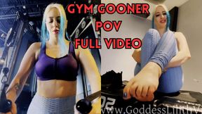 Goddess Lilith humiliates you for being a gym pervert foot gooner