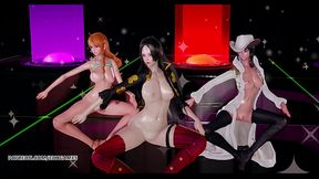 [MMD] Girl'_s Day - Expectation Hot Naked Dance Boa Hancock Nami Nico Robin One Piece Uncensored Hentai 3D Porn