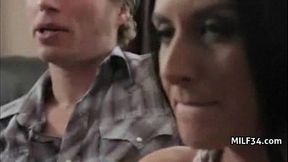 Horny MILF And Greasy Garage Cock