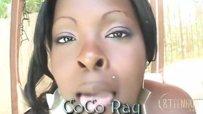 Coco Pink swallows solid white sperm