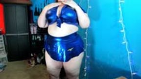 Blue Foil Stewardess