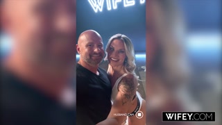 WIFEY Stunning Blonde Hotwife Cameryn Morie Gets Fucked By Another Man While Hubby Watches