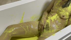 gunge orgasm in the bath
