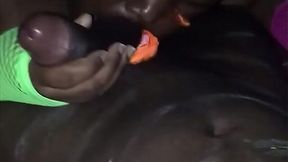 Blacklight Freak Gets Freaky with Big Cock BBC