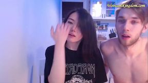 Adorable petite Asian teen webcam flash