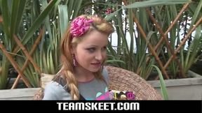 Blonde teen Tatiana Garcia first time hard sex