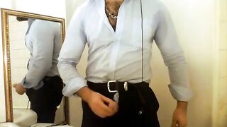 Watch these straight guys go wild and hairy as they cum hard in a hot solo session