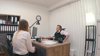 Sloppy sucker with a gorgeous face gets fucked silly