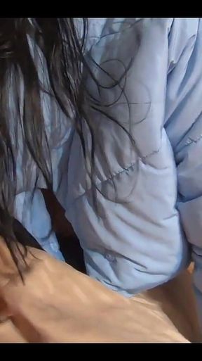 Milfycalla- a Lot of Cum on My New Sky Blue Down Jacket and White Pantyhose 179