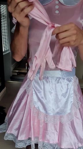 Pink maid and butt plug