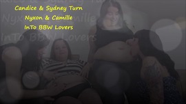 Candice & Sydney Turn Nyxon & Camille into BBW Lovers