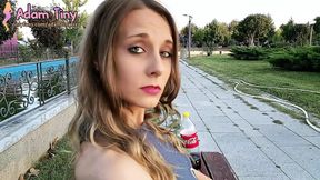 Hooked up with a skank in the park &mdash;  ditching joe for a sloppy head and rough sex