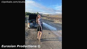 CustomVideo - 021 B - Katya punish old Nissan pedal cam